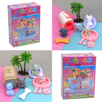 картинка Набор 1618-130 (ПЛ9) фигурок (коты. мишки, собаки - рандом0 9РС 3+ в коробке пластик 13х4х10см от магазина МОЛТИ