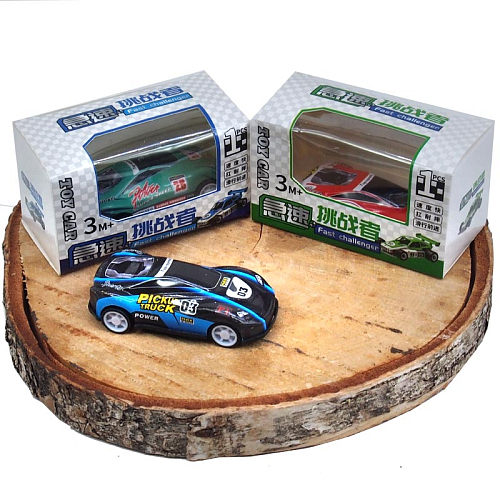 Машинка C001 инерционная металл. в и/у. 2х6,5х3см.