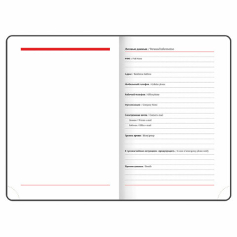 картинка Ежедневник недатированный B6 (127х186 мм), BRAUBERG VISTA, под кожу, твердый, срез фольга, 136 л., "For you", 112118 от магазина МОЛТИ