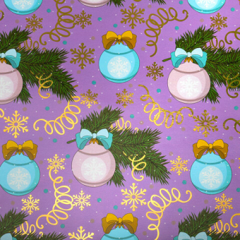 картинка Бумага упаковочная новогодняя С ЭФФЕКТАМИ (1 шт.) "Gold&Green", 70х100 см, ассорти, ЗОЛОТАЯ СКАЗКА, 592186 от магазина МОЛТИ