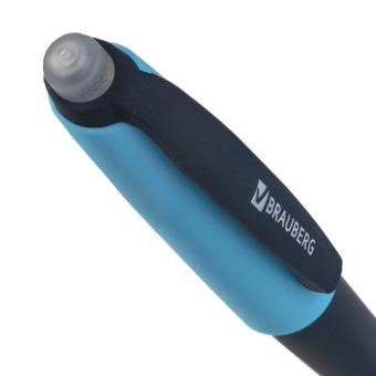 картинка Ручка стираемая гелевая с эргономичным грипом BRAUBERG REPEAT, СИНЯЯ, +3 сменных стержня, узел 0,7 мм, линия письма 0,5 мм, 143663 от магазина МОЛТИ