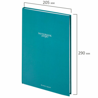 картинка Блокнот БОЛЬШОЙ ФОРМАТ (205х290 мм) А4, 80 л., твердый, клетка, STAFF, "Моноколор", 114404 от магазина МОЛТИ