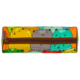 картинка Пенал-тубус BRAUBERG, с эффектом Soft Touch, мягкий, "Cats", 22х8 см, 229008 от магазина МОЛТИ