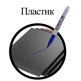 картинка Маркер перманентный STAFF EVERYDAY PM-233, СИНИЙ, эргономичный корпус, круглый наконечник 2 мм, 151234 от магазина МОЛТИ
