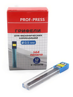 картинка Грифели для мех. карандашей (К-3935) d=0,5 mm, HB, 12 шт. от магазина МОЛТИ