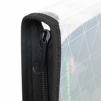 картинка Папка для труда на молнии BRAUBERG KIDS А4, 1 отделение, прозрачная, органайзер, "Red car", 272209 от магазина МОЛТИ