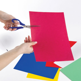 картинка Ножницы BRAUBERG для левши "Left hand", 170 мм, синие, 2-х сторонняя заточка, 236785 от магазина МОЛТИ