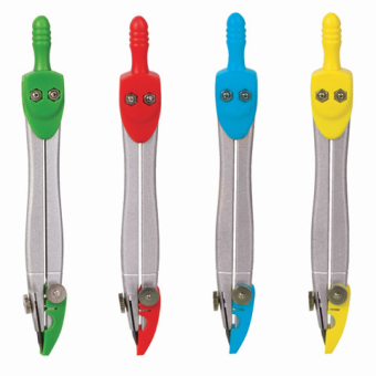 картинка Циркуль с защитным колпачком BRAUBERG "Klasse", 115 мм, пластиковый пенал, ассорти, дисплей, 210526 от магазина МОЛТИ