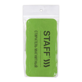 картинка Стиратель магнитный для магнитно-маркерной доски (57х107 мм), упаковка с подвесом, STAFF "Basic", 236750 от магазина МОЛТИ