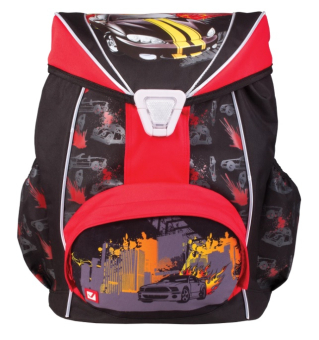 картинка Рюкзак BRAUBERG ортопедический, евроформат, EasyLock, мальчик, Спорткар, 20 литров, 37*29*19 см от магазина МОЛТИ