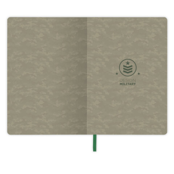 картинка Блокнот А5 (143x210 мм), BRAUBERG VISTA "Military", под кожу, гибкий, 80 л., 112085 от магазина МОЛТИ