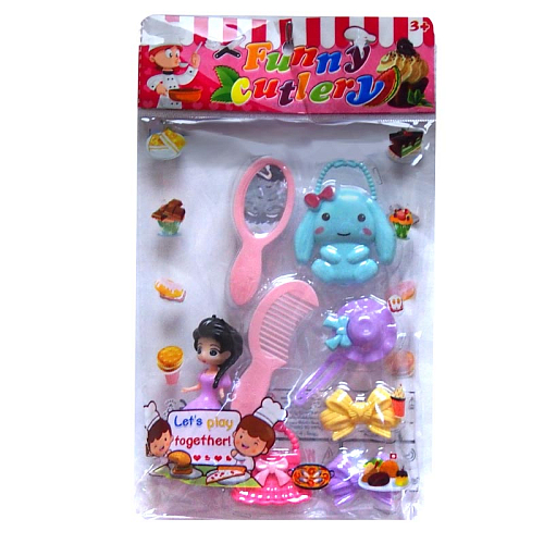 Набор 2855-5 Кукла с заколками в пакете 20х2х13