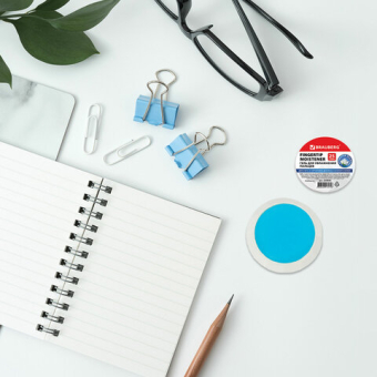 картинка Гель для увлажнения пальцев АНТИБАКТЕРИАЛЬНЫЙ BRAUBERG 25 г, c ароматом жасмина, голубой, 225830 от магазина МОЛТИ