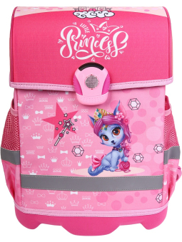 картинка Эргономичный ранец КОШЕЧКА-ПРИНЦЕССА (РЦ-0841) облегч. материалы, светоотр. эл.,36х28х21 от магазина МОЛТИ