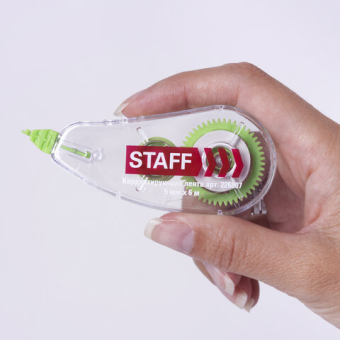 картинка Корректирующая лента STAFF College, 5 мм х 6 м, корпус прозрачный, блистер, 226807 от магазина МОЛТИ