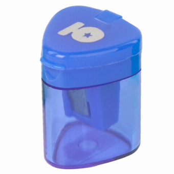 картинка Точилка ЮНЛАНДИЯ "Трио", с контейнером, пластиковая, корпус ассорти, 228438 от магазина МОЛТИ