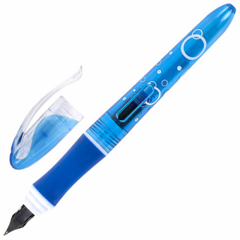 картинка Ручка перьевая с 10 сменными картриджами BRAUBERG "DELTA", эргономичный корпус, иридий, 143954 от магазина МОЛТИ