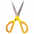картинка Ножницы BRAUBERG "Original", 155 мм, оранжево-желтые, ребристые резиновые вставки, 236450 от магазина МОЛТИ