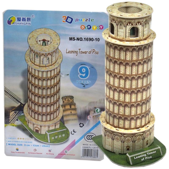 картинка Пазл 3D 1690-10 бумажный Пизанская башня14х1х21см PS9 (9х13х23 макет см.) от магазина МОЛТИ