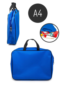 картинка Папка-сумка А4 8 см. (синяя) от магазина МОЛТИ