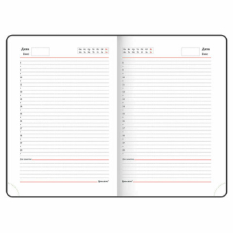 картинка Ежедневник недатированный А5 (138х213 мм), BRAUBERG VISTA, под кожу, гибкий, 136 л., "Jazz", 112044 от магазина МОЛТИ