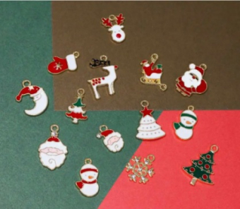 картинка Подвески 120822-17 Новогоднии эмаль 14шт от магазина МОЛТИ