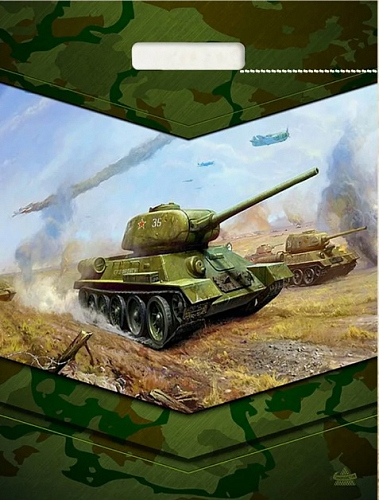 Пакет ПВД вырубной 31*40 60мкм "Танк-легенда" (500/50)