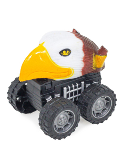 картинка Машинка инерционная с головой животного в блистере 5 см. арт. 526 от магазина МОЛТИ