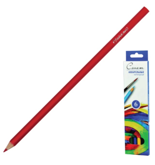 картинка Карандаши цветные акварельные "Сонет", 6 цв, картонная упаковка с европодвесом, 8141337 от магазина МОЛТИ