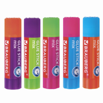 картинка Клей-карандаш BRAUBERG MIX, 9 г, PVP основа, 229071 от магазина МОЛТИ