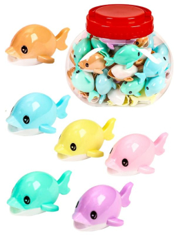 картинка Точилка с контейнером ДЕЛЬФИН (ТК-0122) в пластик. тубе,кратно 48 от магазина МОЛТИ