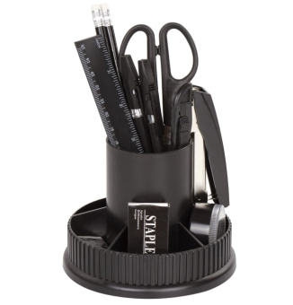 картинка Канцелярский набор  "Раунд", 11 предметов, круглое основание, вращающаяся конструкция, 205593 от магазина МОЛТИ