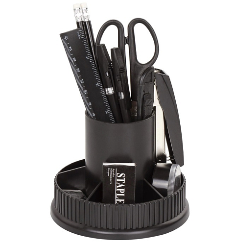 Канцелярский набор  "Раунд", 11 предметов, круглое основание, вращающаяся конструкция, 205593