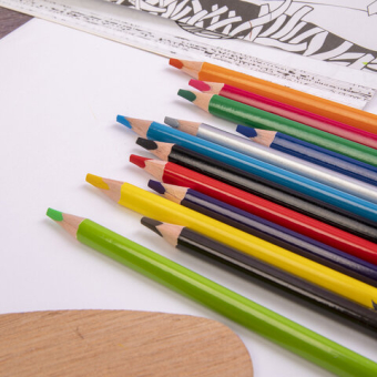 картинка Карандаши цветные акварельные BRAUBERG PREMIUM AQUARELLE, 12 цветов, грифель мягкий 4 мм, 181671 от магазина МОЛТИ