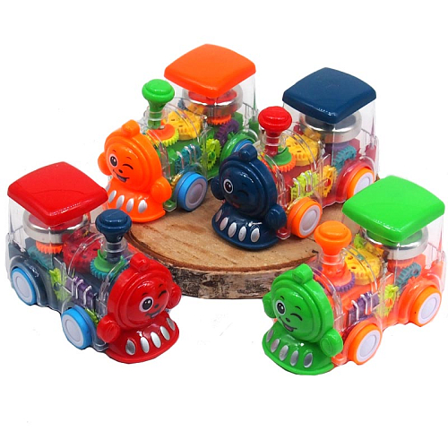 Паровоз АК-46/SR878-09 со светом и звуко на батарейках пластик 7,5х12,5х4,5см