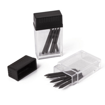 картинка Грифели запасные для циркуля BRAUBERG, набор 2 тубы по 5 шт. (10 шт. х 24 мм), HB, 2 мм, блистер, 210354 от магазина МОЛТИ