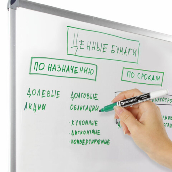 картинка Маркер стираемый для белой доски ЗЕЛЕНЫЙ, BRAUBERG, 4 мм, с клипом, эргономичный корпус, 150849 от магазина МОЛТИ