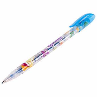 картинка Ручки гелевые ЮНЛАНДИЯ, НАБОР 6 ЦВЕТОВ, БЛЕСТКИ, корпус с печатью, узел 0,7 мм, линия письма 0,5 мм, 142802 от магазина МОЛТИ