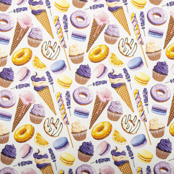 картинка Бумага упаковочная подарочная мелованная "Sweet Life", 70х100 см, 10 дизайнов ассорти, ЗОЛОТАЯ СКАЗКА, 591920 от магазина МОЛТИ