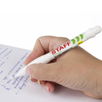 картинка Ручка-корректор STAFF "EVERYDAY", 5 мл, металлический наконечник, круглый корпус, 227567 от магазина МОЛТИ