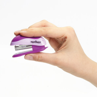 картинка Степлер №10 МИНИ ЮНЛАНДИЯ, до 15 листов, с антистеплером, эргономичный, фиолетовый, 228492 от магазина МОЛТИ