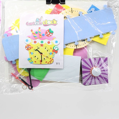Набор для творчества Y1 "Собери часы Торт"  21*27 см.