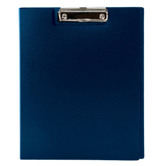 картинка Папка-планшет STAFF, А4 (310х230 мм), с прижимом и крышкой, пластик, синяя, 0,5 мм, 229220 от магазина МОЛТИ