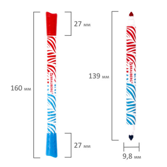 картинка Фломастеры двусторонние утолщенные BRAUBERG "PREMIUM" "BI-COLOR", 10 шт., 20 цветов, двухцветные, вентилируемый колпачок, 151945 от магазина МОЛТИ