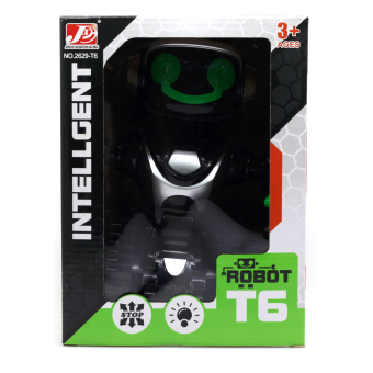 картинка Робот 2629-T6 черный на гусеницах 20 см. от магазина МОЛТИ