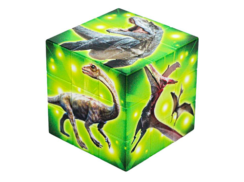 Головоломка кубик 8936 3х3х3 Динозавры 5х5см.