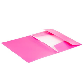 картинка Папка на резинках BRAUBERG Office, розовая, до 300 листов, 500 мкм, 228083 от магазина МОЛТИ