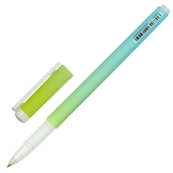 картинка Ручка шариковая BRAUBERG SOFT TOUCH GRIP "GRADE PASTEL", СИНЯЯ, мягкое покрытие, ассорти, узел 0,7 мм, 143711 от магазина МОЛТИ