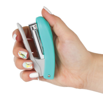 картинка Степлер №10 BRAUBERG "Original", до 12 листов, с антистеплером, бирюзовый, 227765 от магазина МОЛТИ