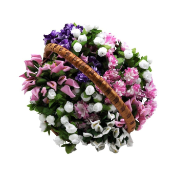 картинка Цветы из фоамирана Каллы Букет 12шт Розовый 225020 от магазина МОЛТИ